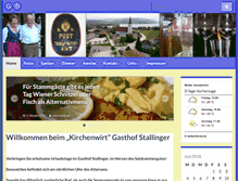 Tablet Screenshot of gasthof-stallinger.at